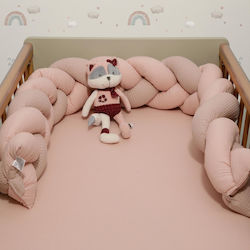 Baby Oliver Πάντα Πλεξούδα Εσωτερική Ροζ 20x200cm