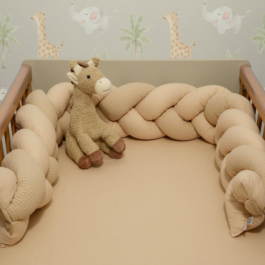 Baby Oliver Gitterbettumrandung Geflochten Innen Beige 20x200cm