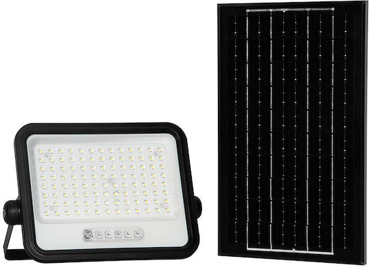 V-TAC Waterproof Solar LED Flood Light 200W Warm White 2000K With Remote Control IP65