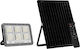 Powertech Στεγανός Ηλιακός Προβολέας LED 120W Φυσικό Λευκό 4000K με Αισθητήρα Κίνησης και Τηλεχειριστήριο IP66