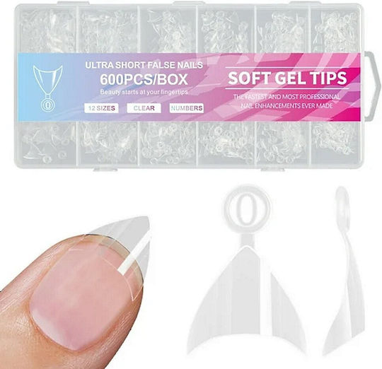 Almond Sfaturi pentru unghii Transparente IS-8692
