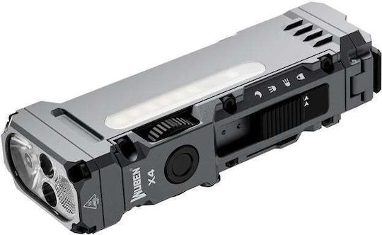 Wuben Rechargeable LED Flashlight IP68 with Maximum Brightness 1500lm X4
