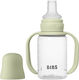 Bibs Educational Sippy Cup Silicone with Handles Green for 6m+m+ 150ml