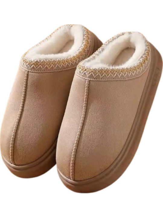 Harmony Winter Damen Hausschuhe Beige