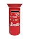 Christmas Metal Mailbox Red 39.3 X 39.3 X 80.7 H Cm