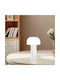 Atman Metal Table Lamp with White Shade and Base