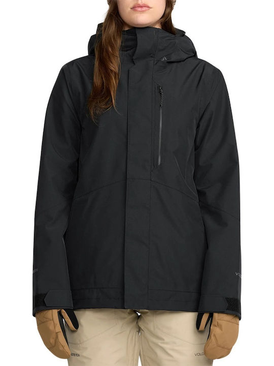 Volcom V.co H0452603-BLK Γυναικείο Μπουφάν για Σκι & Snowboard Μαύρο