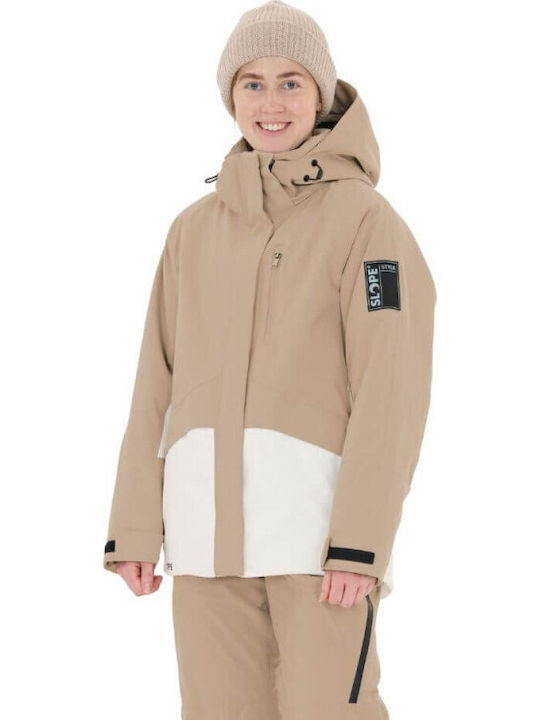Slope Kenai SL243275-1193A Γυναικείο Μπουφάν για Σκι & Snowboard Καφέ Slope Kenai SL243275-1193A Γυναικείο Μπουφάν για Σκι & Snowboard Καφέ