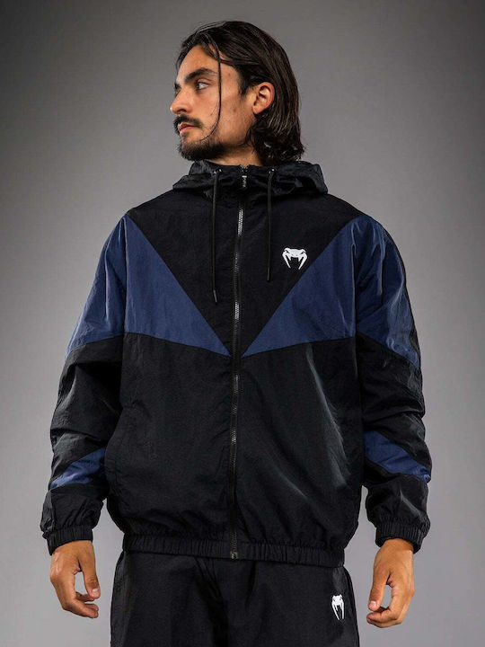 Sweatshirt with Hood Black/blue