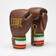 Leone 1947 Boxing Gloves Leather for Match Brown
