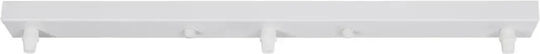 GloboStar Ceiling Rose for Lighting Fixtures White 77522