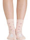 Noidinotte Damen Weihnachtssocken Orange 1Pack