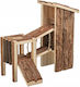 Tjorven Playground Rodents Natural Wood 32 x 19 x 29 cm