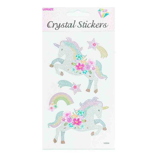 Upikit Χριστουγεννιάτικα Αυτοκόλλητα Crystal Μονόκεροι