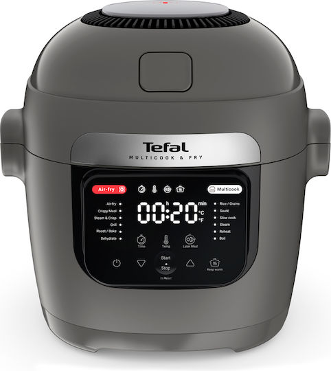 Tefal Πολυμάγειρας 1600W με Χωρητικότητα 6lt Γκρι