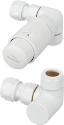 Сет Термостатичен Invena Osiowy 1/2" Бял Cd-25-b15 Сет Термостатичен Invena Osiowy 1/2" Бял Cd-25-b15