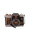 SP Souliotis Antique Decorative Miniature Camera Metallic Camera 23x11.5x15cm