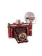 SP Souliotis Antike Dekorative Kamera Mit Metallischer Kamera Blitz 26x16.5x23.5cm
