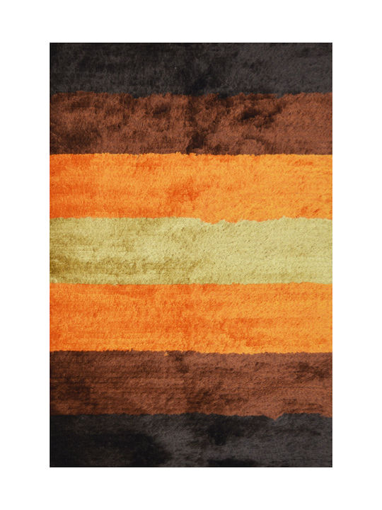 Sprintzio Berlucci Posidon 0026 Teppich Rechteckig Synthetisch,Polyester/Cotton/Leather Brown-orange