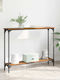 Wooden Console Table Old Wood L95xW22.5xH75cm