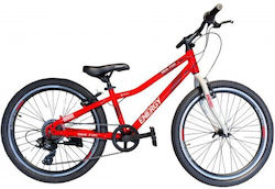 Energy Fun 24" Детски Планински Велосипед Червен Energy Fun 24" Детски Планински Велосипед Червен