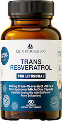 MCS Formulas Trans Resveratrol Pro Liposomal 250mg 60 κάψουλες