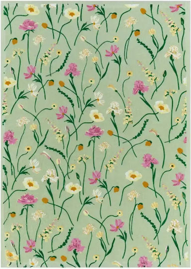 Kentia Teleria Towel from 100% Cotton in Green Color 40x60cm