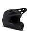 Fox V3 Solid Black Motorcycle Helmet Motocross DOT / ECE 22.06