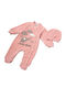 Evita Baby Bodysuit Set Long-Sleeved Velvet Pink 2pcs