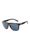 Guess Men's Sunglasses with Black Horn-Rimmed Frame and Blue Lens GO00058 45V