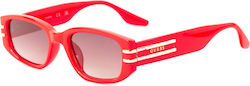 Guess Sunglasses Κόκκινα with Acetate Frame & Red Lens