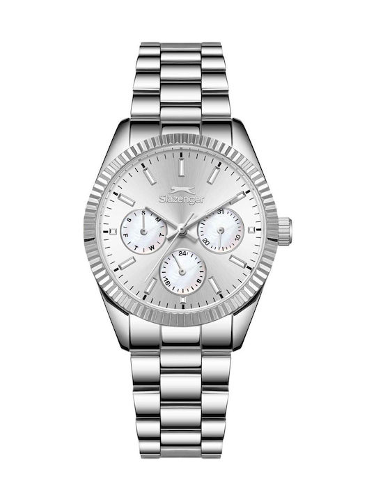 Slazenger Women's Watch with Silver Metal Bracelet