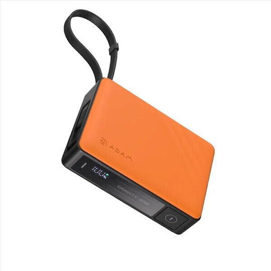 Adam Gravity Power Bank 10000mAh 30W with USB-A Port Orange
