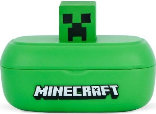 OTL Minecraft 3D Character In-ear Bluetooth Handsfree Ακουστικά με Θήκη Φόρτισης Πράσινα