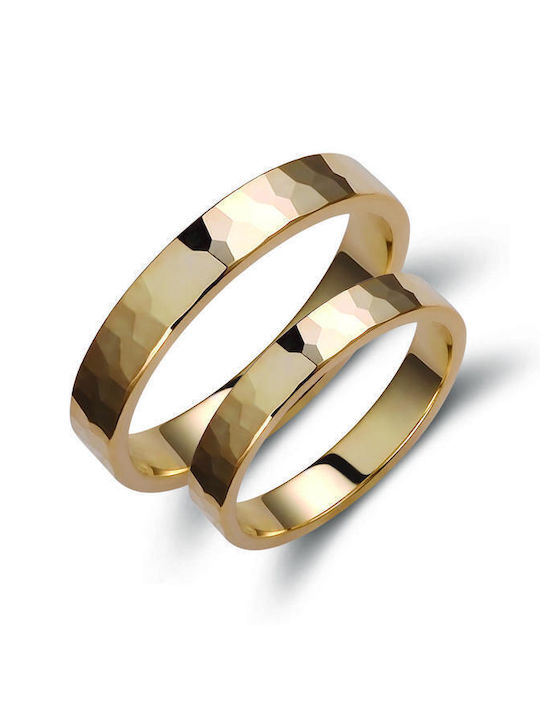 Valauro – Σφυρήλατες Βέρες Γάμου Χρυσό 9κ – Πάχος 3.50mm