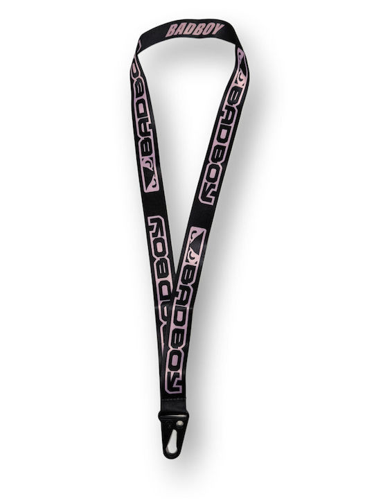 Μπρελόκ Λουράκι Λαιμού Badboy Logo Trn Lanyard Black Pink Μπρελόκ Λουράκι Λαιμού Badboy Logo Trn Lanyard Black Pink