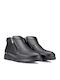 Leder Schwarz Herrenstiefel
