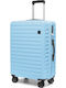 Puccini Munich Mittlerer Hartschalenkoffer Blau mit 4 Rädern