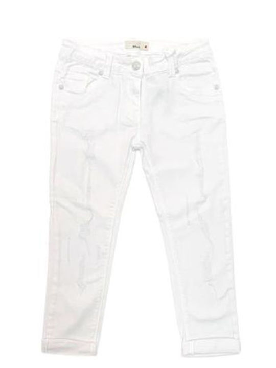 Pantaloni din Material Textil pentru Copii Alb