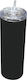 TnS Bottle Thermos 710ml INOX STRAW BLACK with Straw