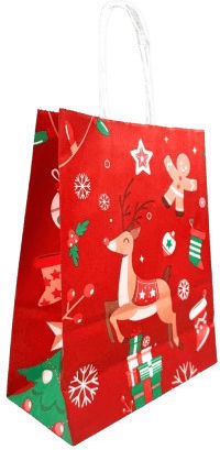 Kal-tsa Paper Christmas Bag for Gift 18x22x8cm.