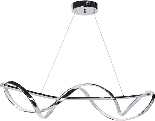 Keskor LED Κρεμαστό Φωτιστικό Ασημί 90x20x19εκ. Keskor LED Κρεμαστό Φωτιστικό Ασημί 90x20x19εκ.