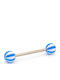 Nire Tongue Piercing Earring Steel Silver / Blue