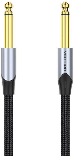 Vention Cable 6.3mm male - 6.3mm male 1.5m Γκρι -44151