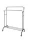 Rollbar Kleiderständer Schwarz 110x110cm