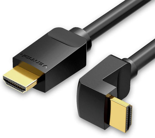 Vention Winkel Kabel HDMI-Stecker - HDMI-Stecker 3m Schwarz
