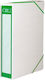 Archive Box White Elastic Ionia Cardboard 27x35cm Spine 7cm Green