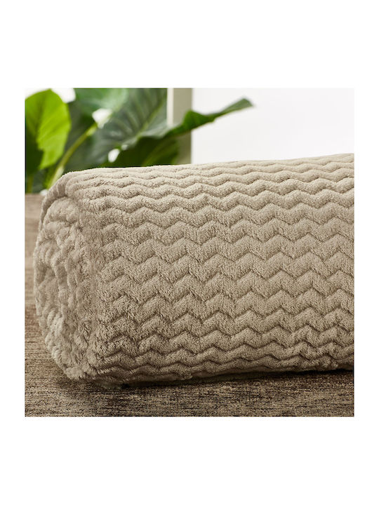 Whitegg Aw2026 Decke Fleece Einzeln 160x220cm Olive