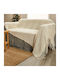Whitegg Ριχτάρι Διθέσιου Καναπέ Fleece 130x230εκ. Ecru