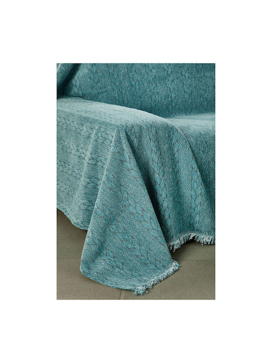 Whitegg Ριχτάρι Τριθέσιου Καναπέ Chenille 180x280εκ. 3-petrol